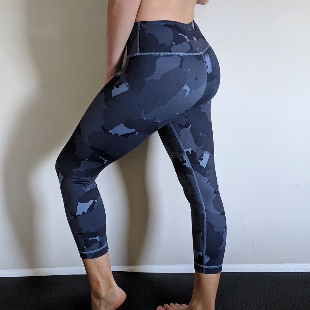 Blue Camo Print Lululemon Leggings